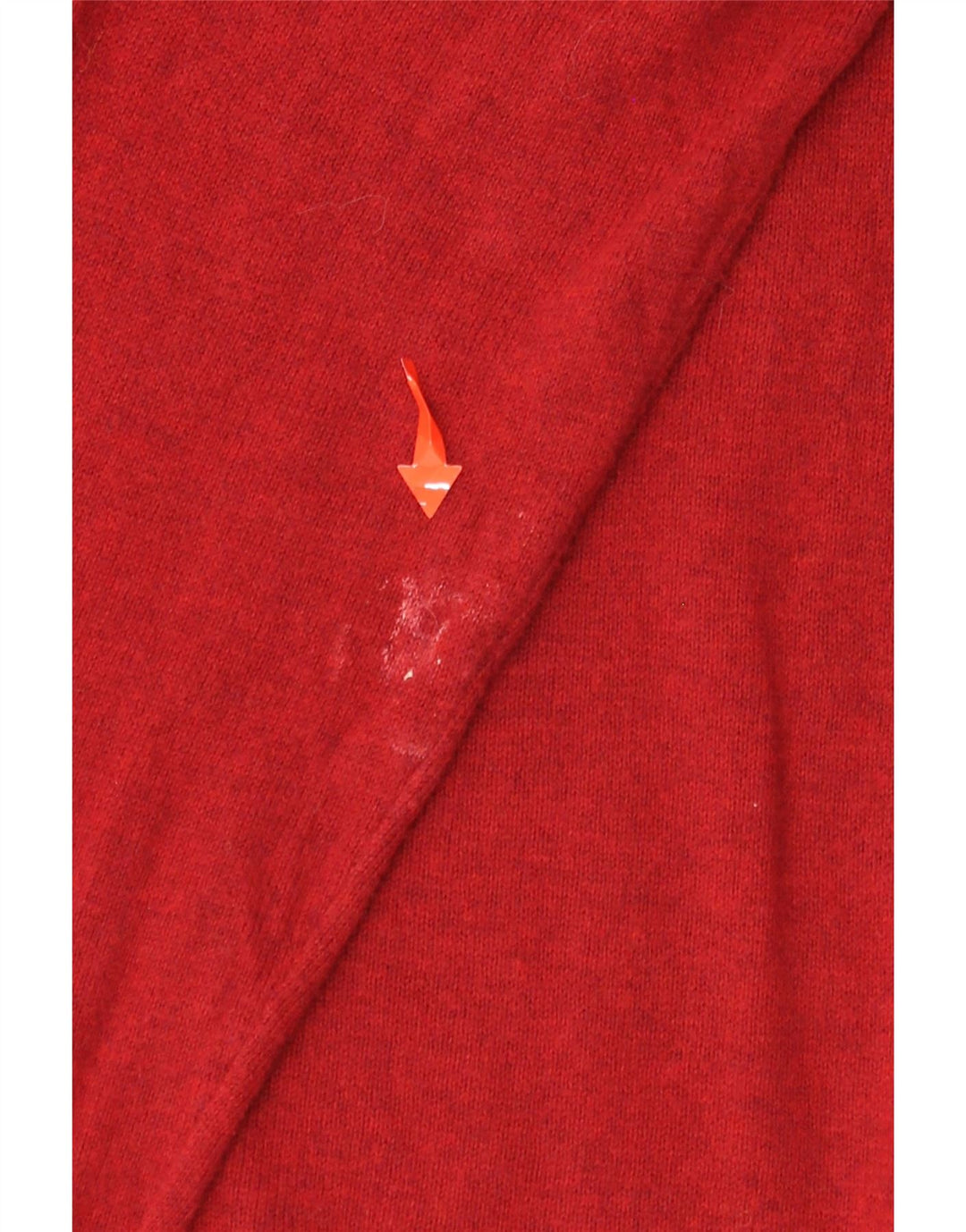 Suéter masculino SUPERDRY com decote em V grande algodão vermelho