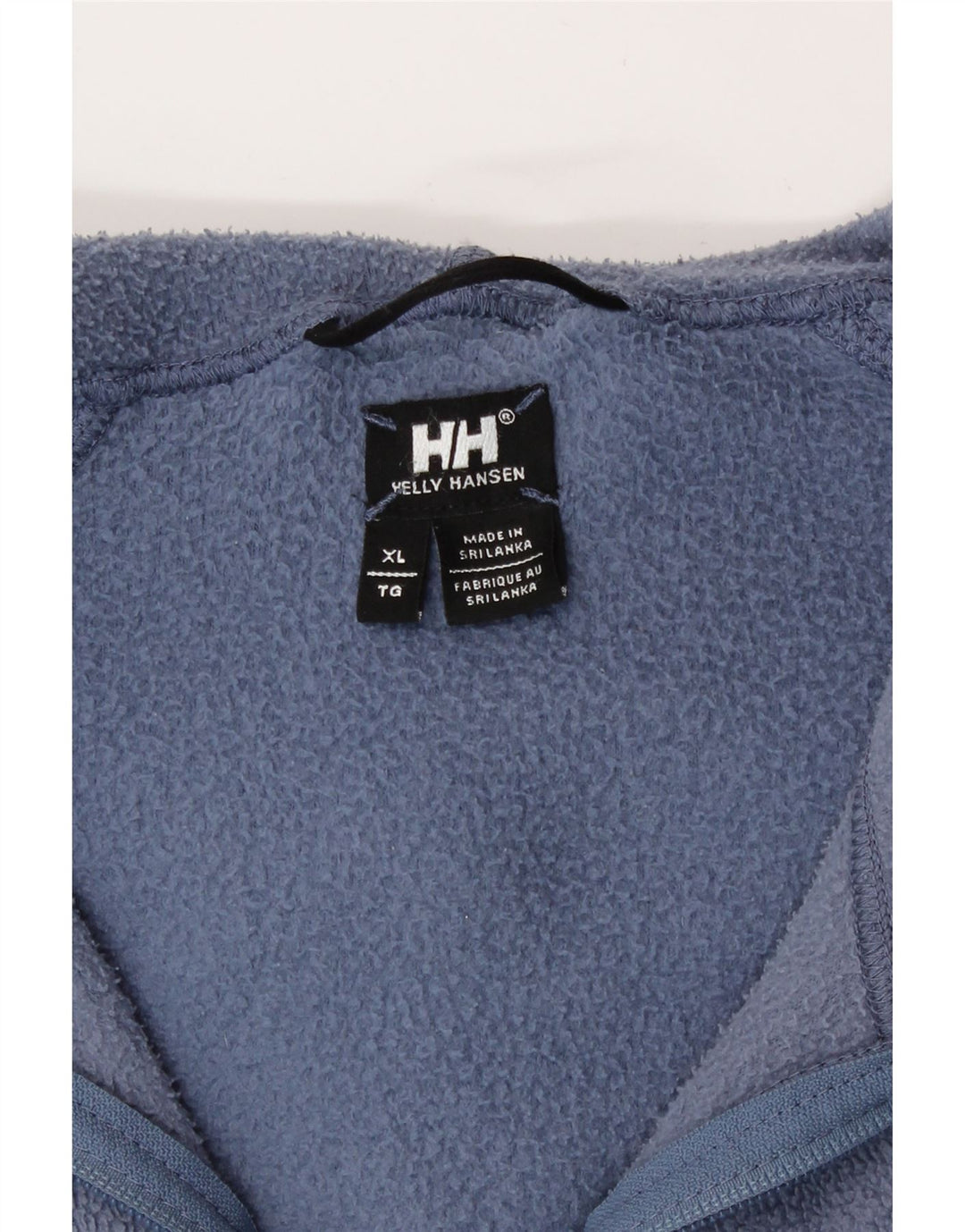 Jaqueta de lã com capuz Helly Hansen para mulher UK 18 XL azul poliéster