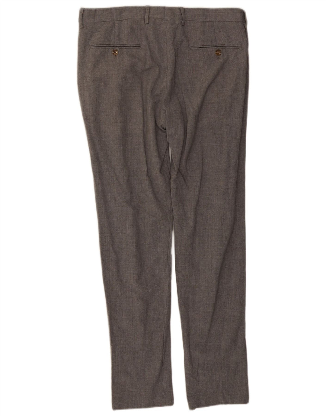Calça J. Crew masculina Ludlow Slim Suit W33 L30 lã cinza