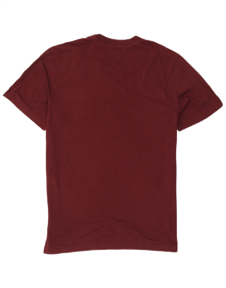 Camiseta Nike masculina gráfica Top médio algodão Borgonha