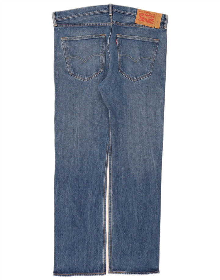 Levi's Masculino 501 Straight Jeans W36 L32 Azul Algodão