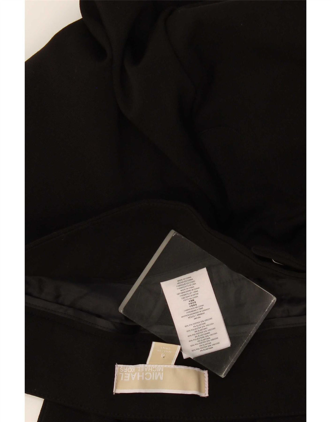 Calça Chino Feminina Michael Kors Slim EUA 8 Médio W34 L31 Poliéster Preto