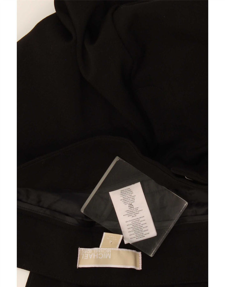 Calça Chino Feminina Michael Kors Slim EUA 8 Médio W34 L31 Poliéster Preto