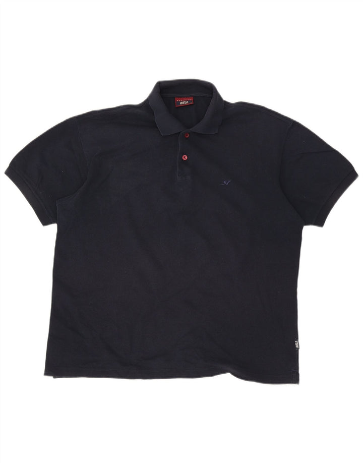 Camisa polo masculina Rifle grande azul marinho