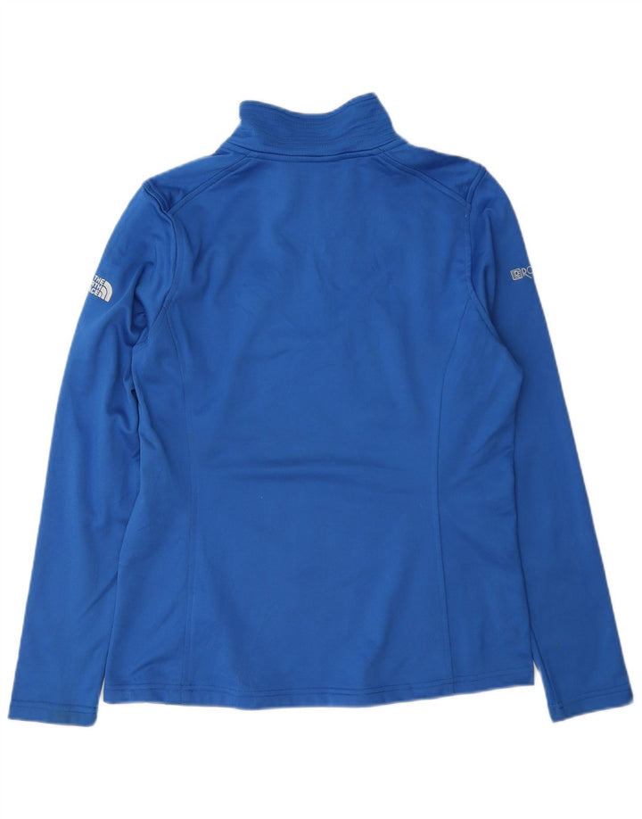 Pulôver feminino The North Face com zíper e gola alta Reino Unido 14 azul médio