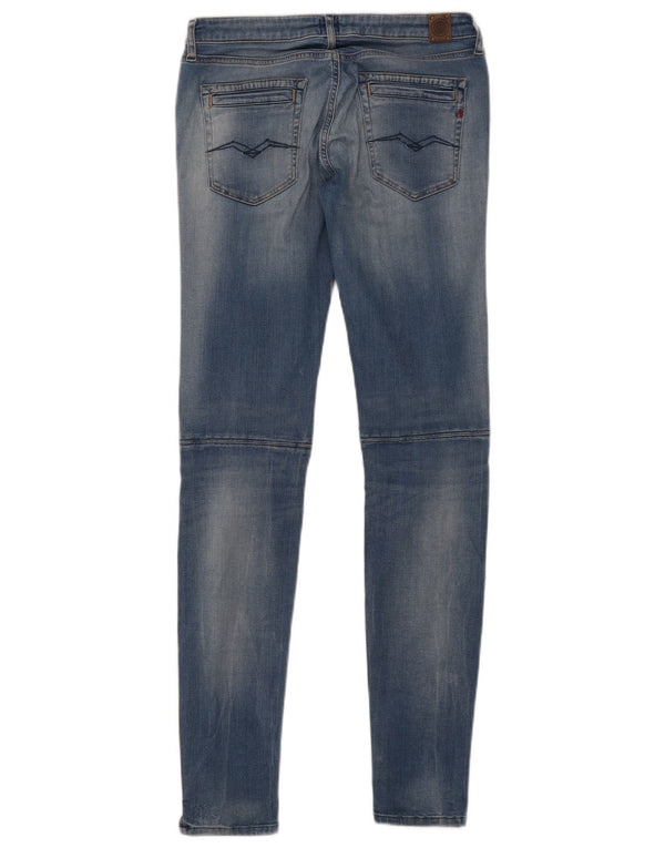 Replay Feminino Alanies Skinny Jeans W30 L34 Azul Algodão