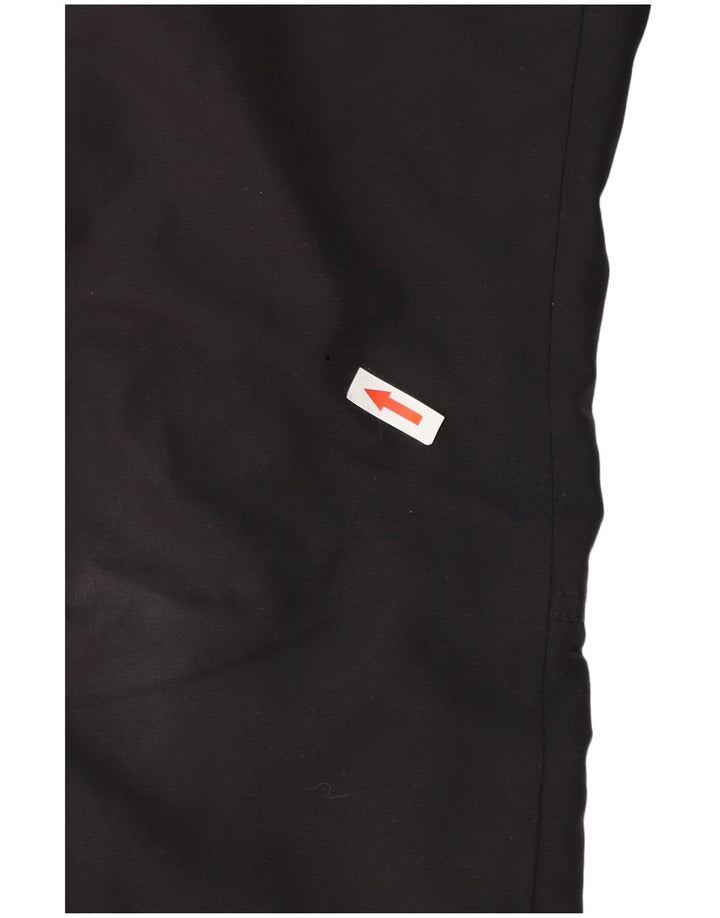 Calça de treino feminina Adidas UK 10 pequena poliéster preto