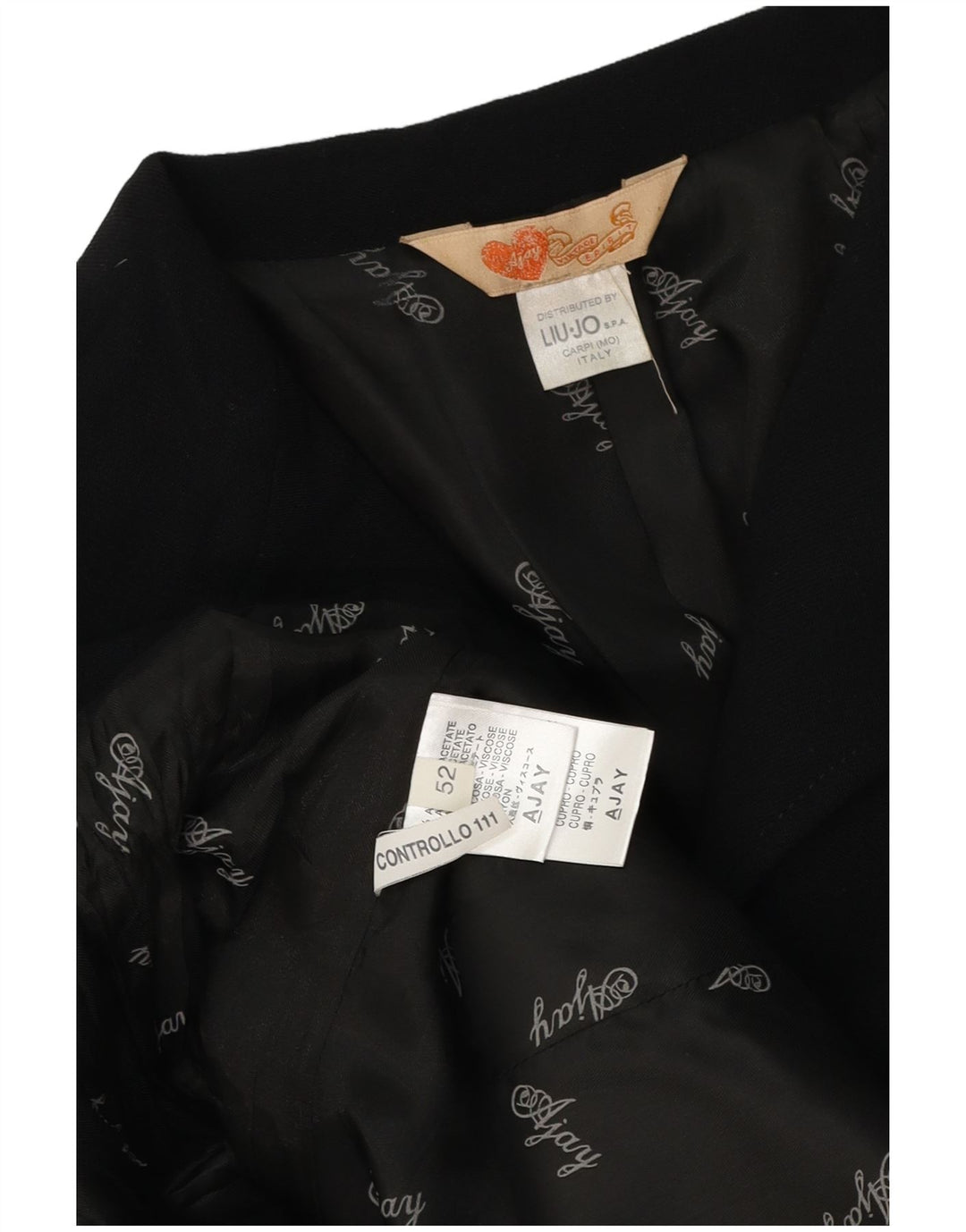 Jaqueta blazer feminina Liu Jo com 2 botões IT 52 2XL acetato preto