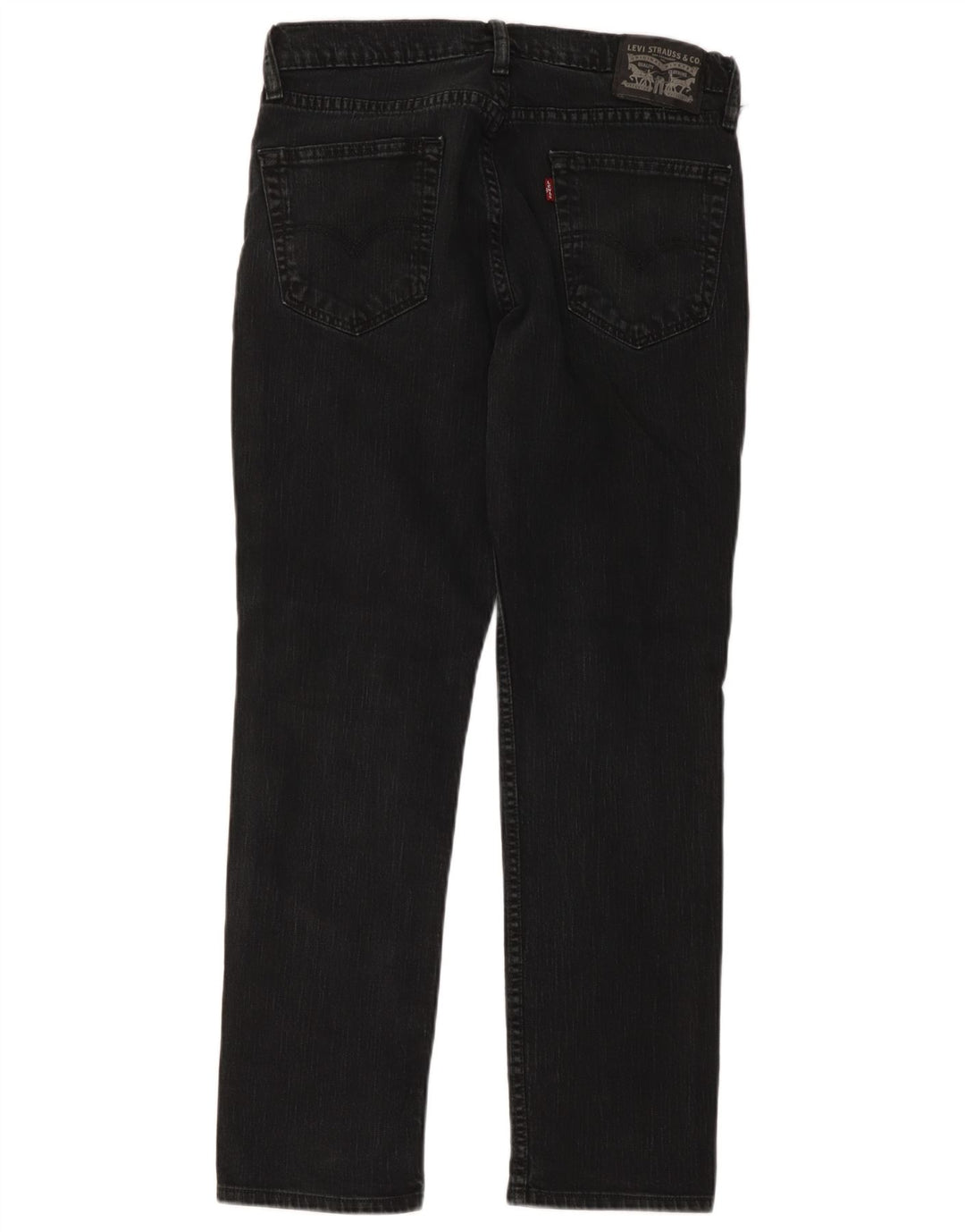 Calça jeans reta masculina Levi's W34 L30 algodão preto