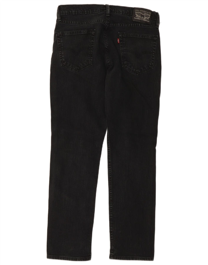 Calça jeans reta masculina Levi's W34 L30 algodão preto