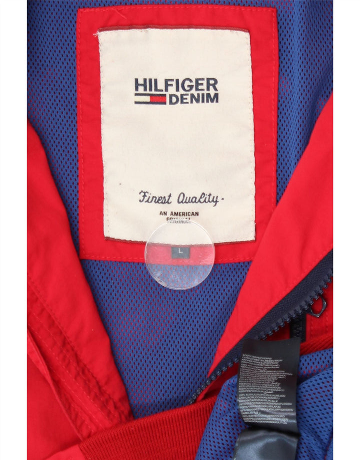 Jaqueta bomber masculina Tommy Hilfiger Reino Unido 40 grande nylon vermelho