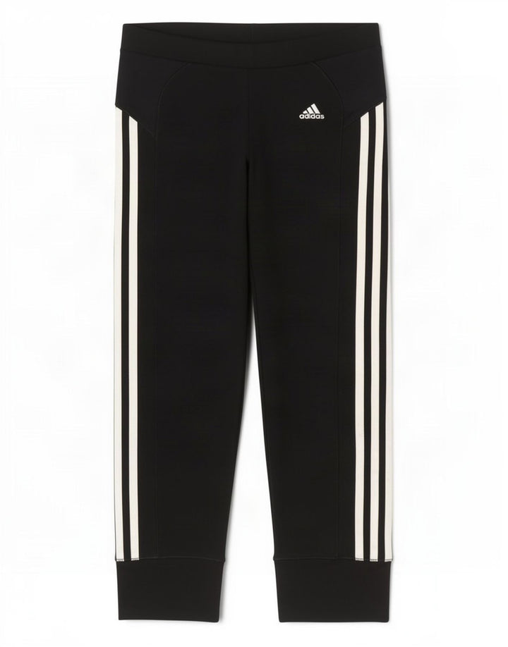 Adidas Womens Climacool Capri Leggings UK 12 Médio Preto Poliéster