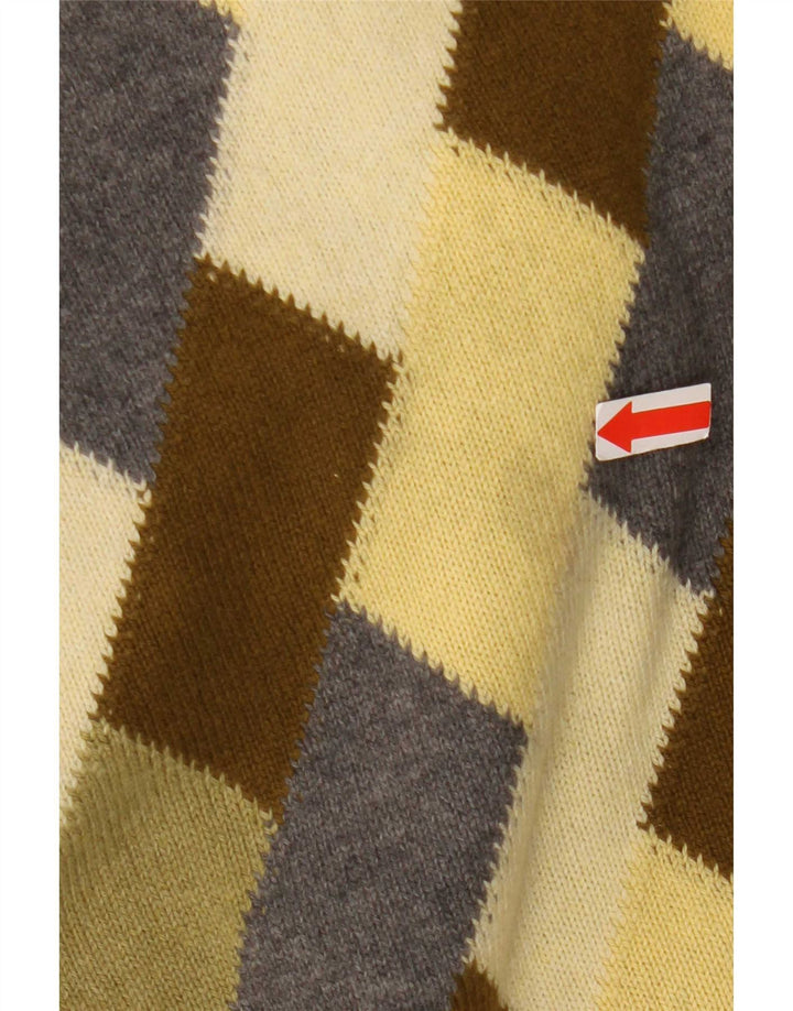 Peter Scott Suéter masculino com gola redonda Argyle verde médio / diamante