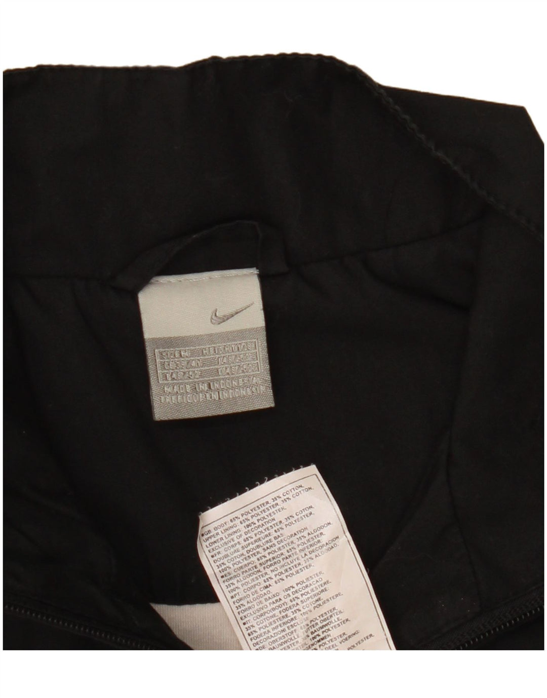 Nike Mens Tracksuit Top Jacket UK 39/41 Médio Preto Colorblock Poliéster