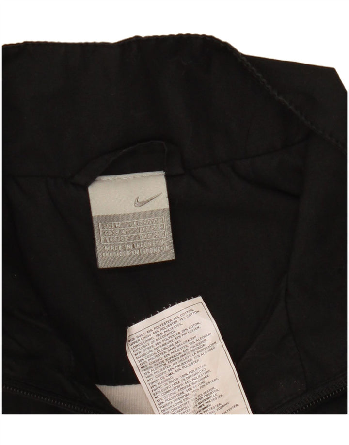 Nike Mens Tracksuit Top Jacket UK 39/41 Médio Preto Colorblock Poliéster