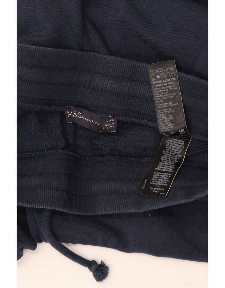 Marks & Spencer Calças de treino femininas Joggers Reino Unido 14 Médio Azul Marinho
