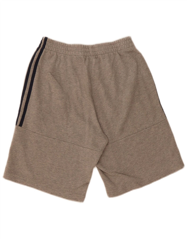Shorts esportivos masculinos Adidas pequeno algodão cinza