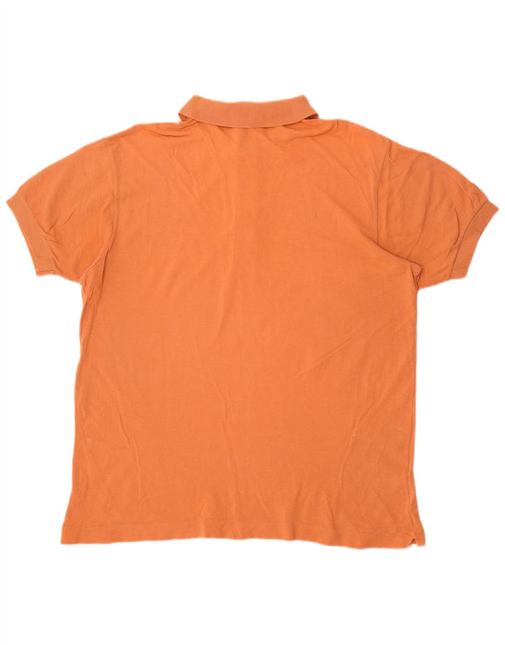 Camisa polo masculina Lacoste tamanho 6 XL laranja