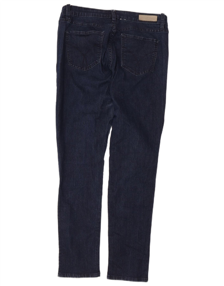 Calvin Klein Jeans Feminino Slim Jeans US 10 Médio W32 L29 Azul Marinho Algodão
