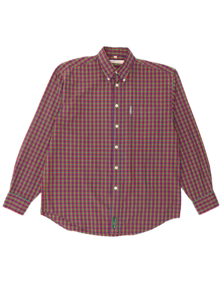 Camisa masculina BEN SHERMAN média xadrez multicolorida