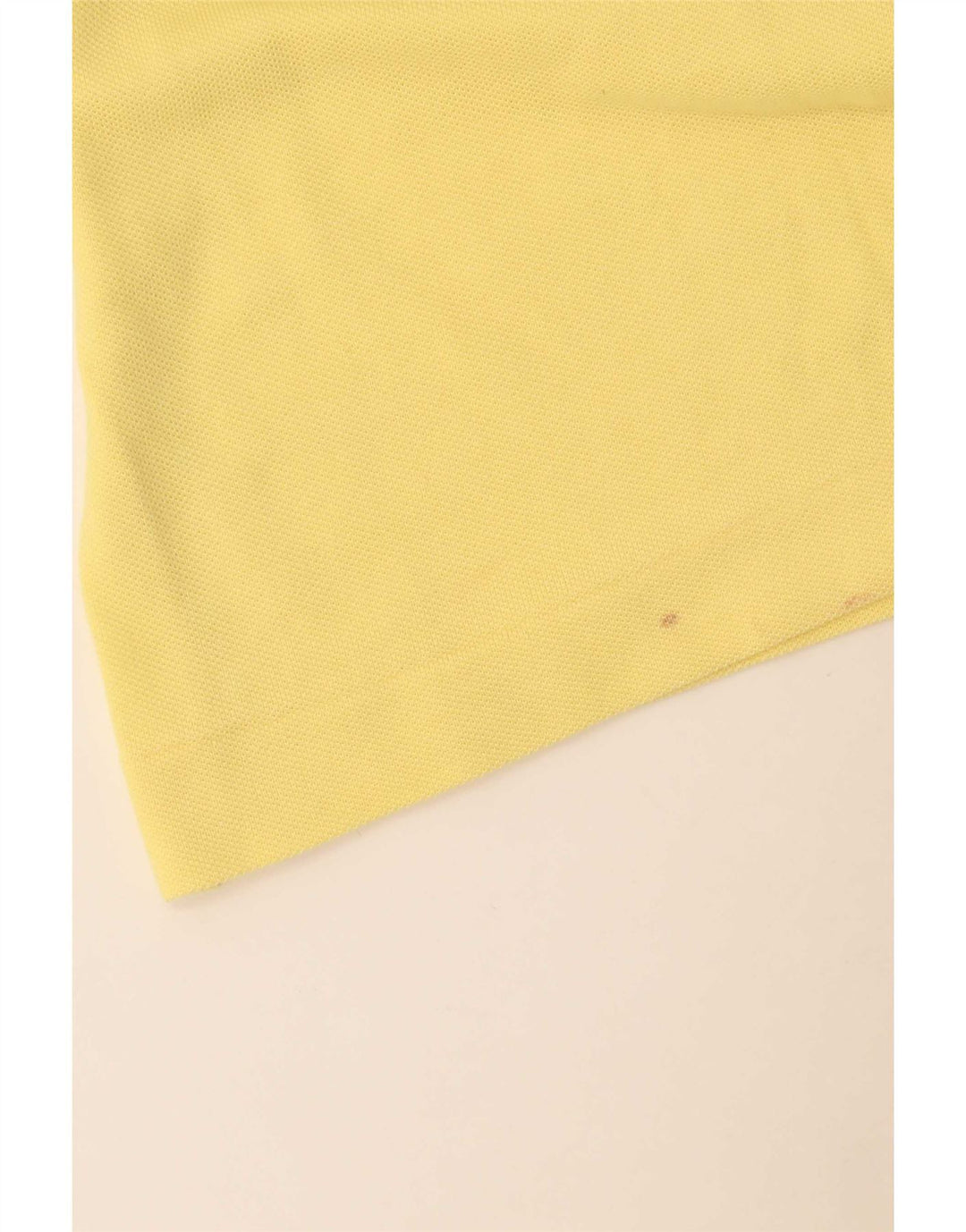 Camisa polo masculina Lacoste tamanho 7 2XL algodão amarelo