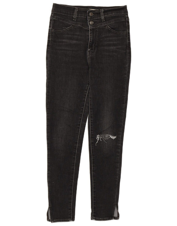 Jeans skinny feminino Levi's W27 L27 algodão preto