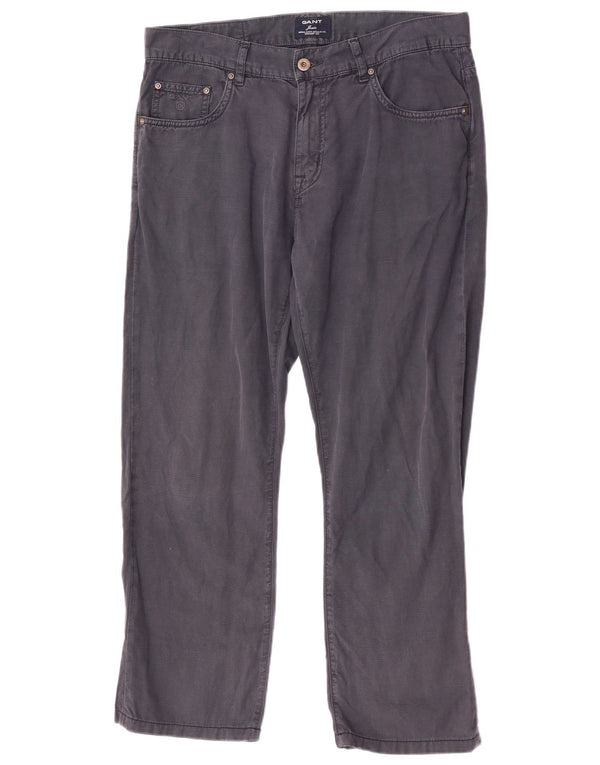 Calça masculina Gant Jason Regular Fit casual W32 L26 algodão azul marinho