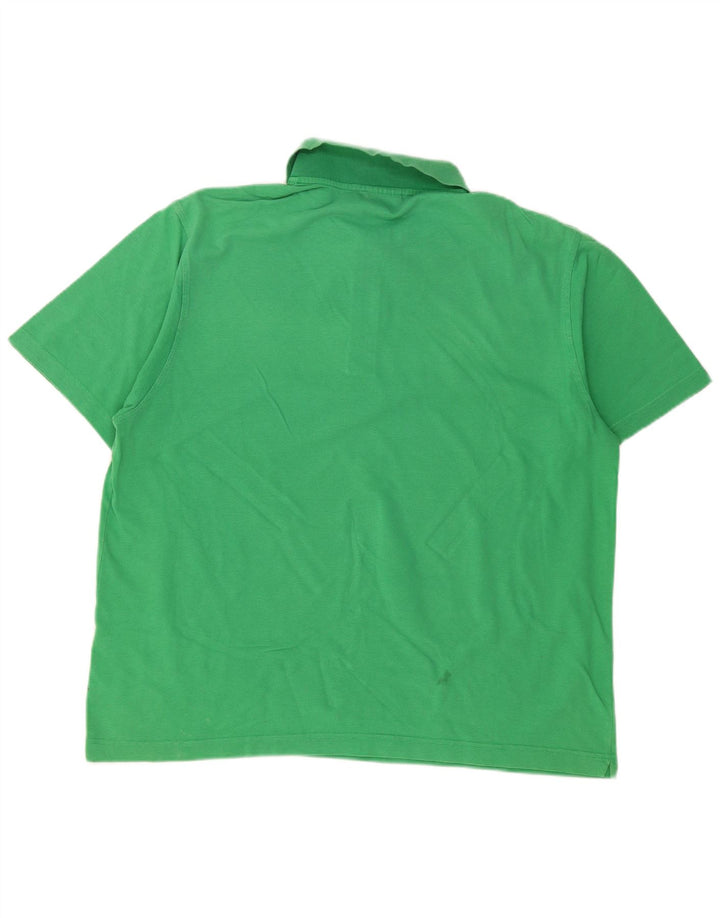 Camisa polo masculina LACOSTE tamanho 7 2XL algodão verde