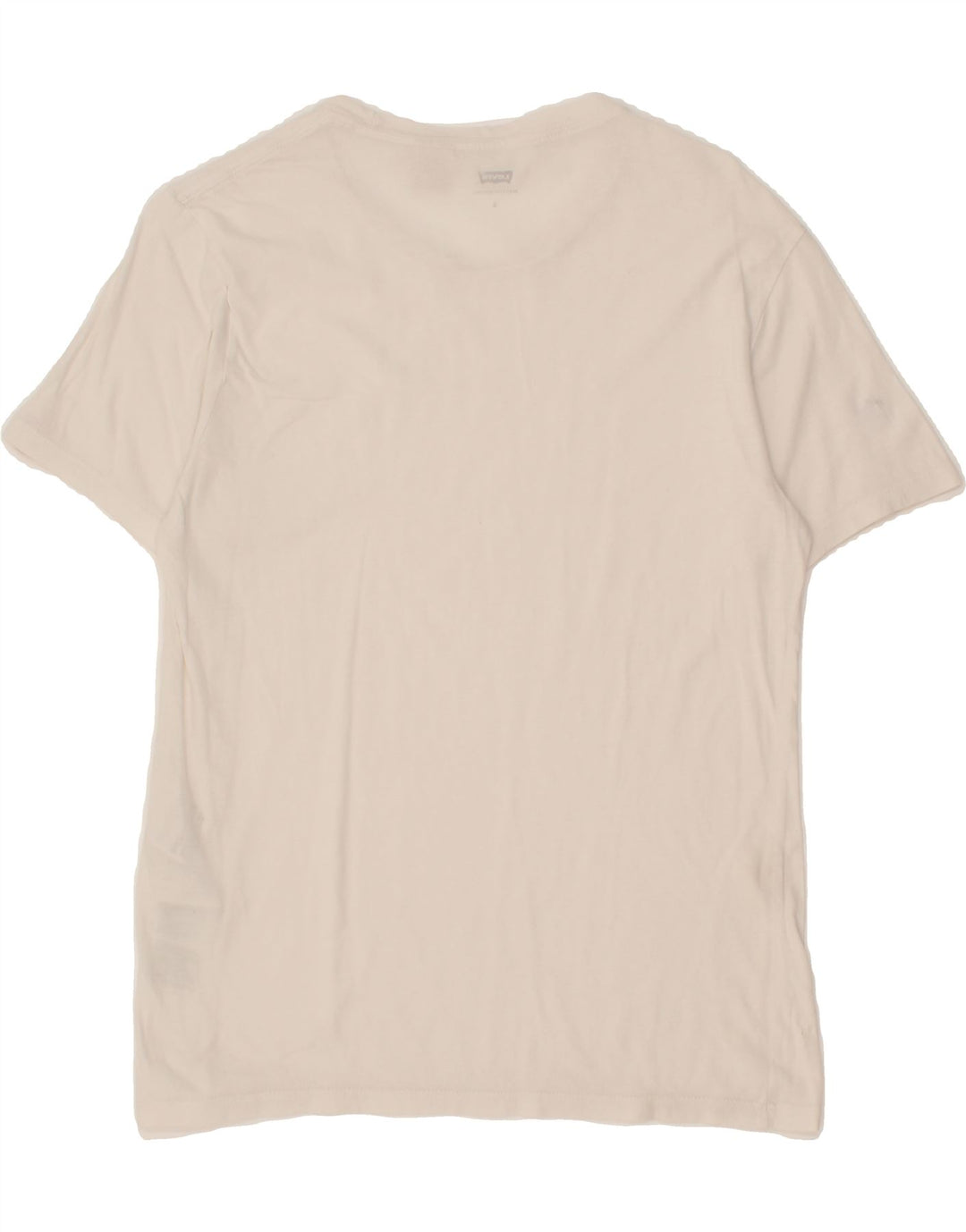 LEVI'S Womens T-Shirt Top UK 10 Small Off White Cotton Vintage Levi's and Second-Hand Levi's from Messina Hembry 