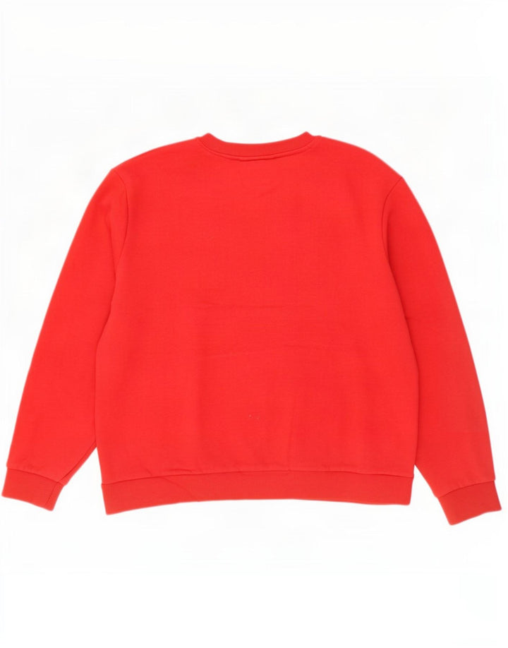 Suéter feminino Marks & Spencer Reino Unido 14 algodão vermelho médio