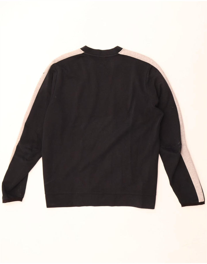 Puma moletom masculino jumper médio preto colorblock poliéster