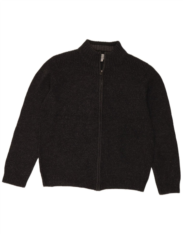 Suéter cardigã masculino Marks & Spencer regular fit grande acrílico cinza