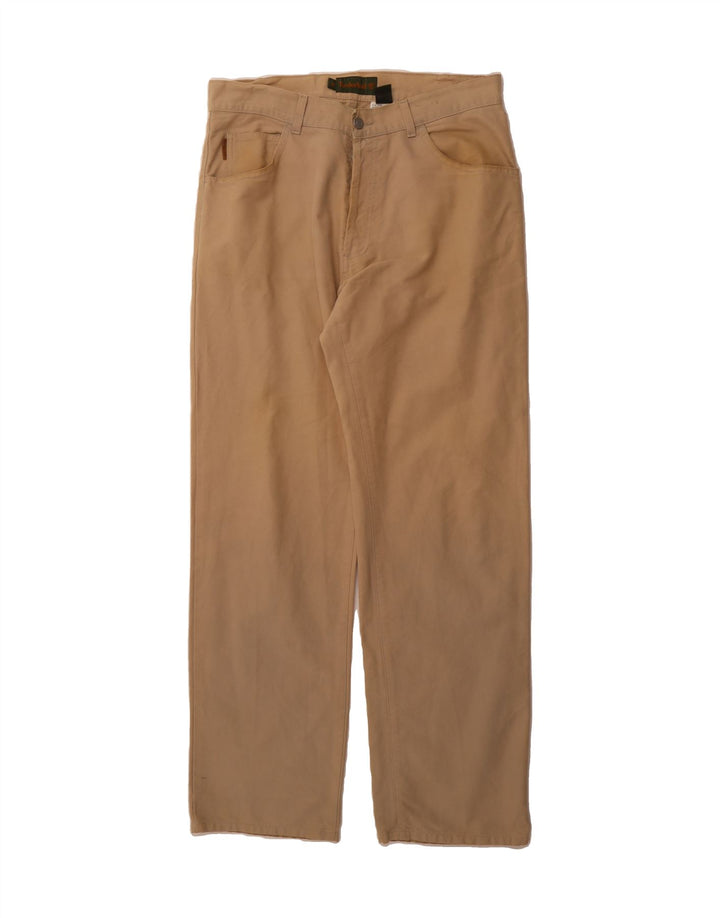 TIMBERLAND Mens Straight Casual Trousers W35 L33 Beige Cotton Vintage Timberland and Second-Hand Timberland from Messina Hembry 