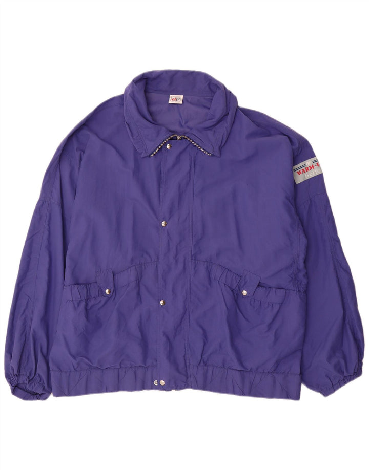 Jaqueta de chuva masculina Belfe Loose Fit UK 38 Roxo médio