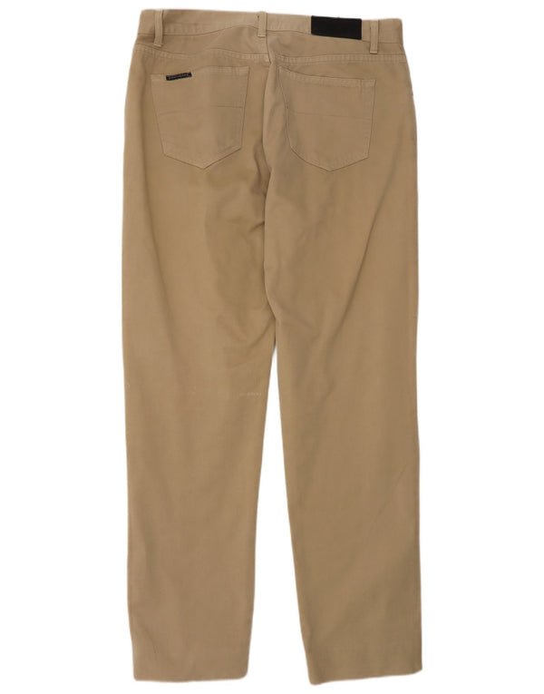 Calça masculina reta casual Gant W36 L34 algodão bege