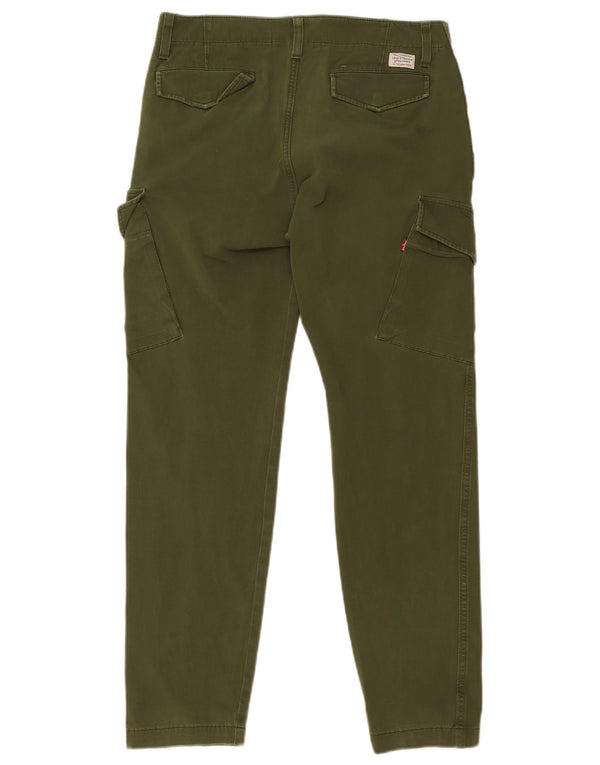 Calça cargo slim masculina Levi's W31 L30 algodão verde
