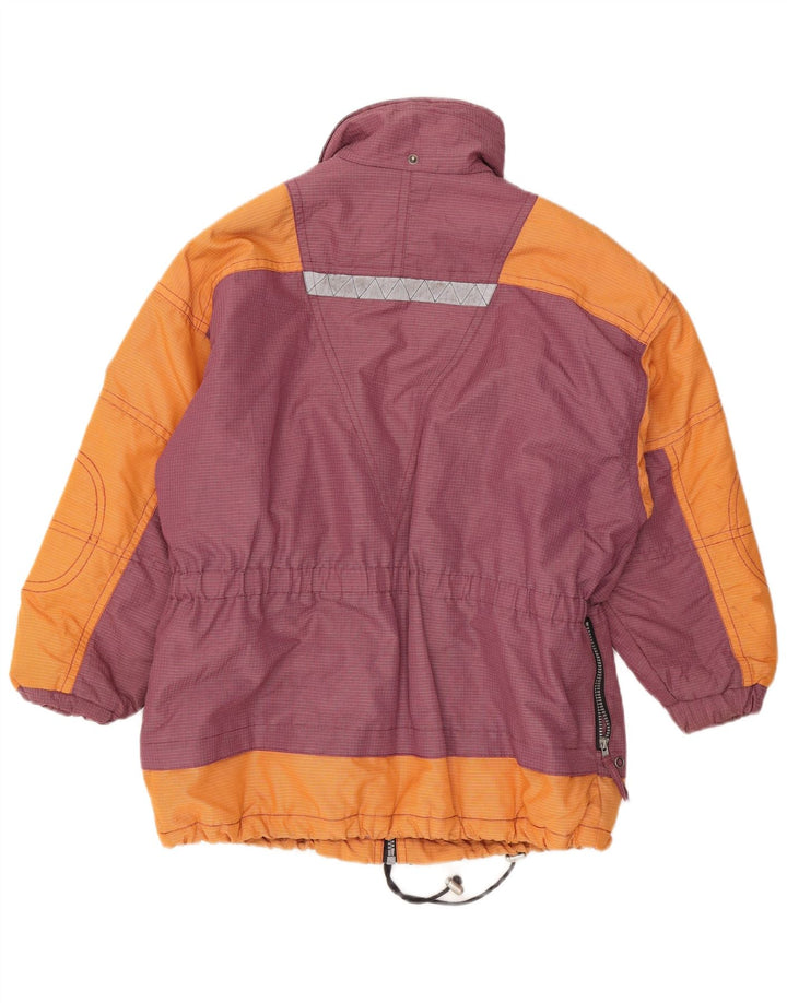 Jaqueta de esqui masculina C&A UK 36 Small Orange Colourblock Nylon
