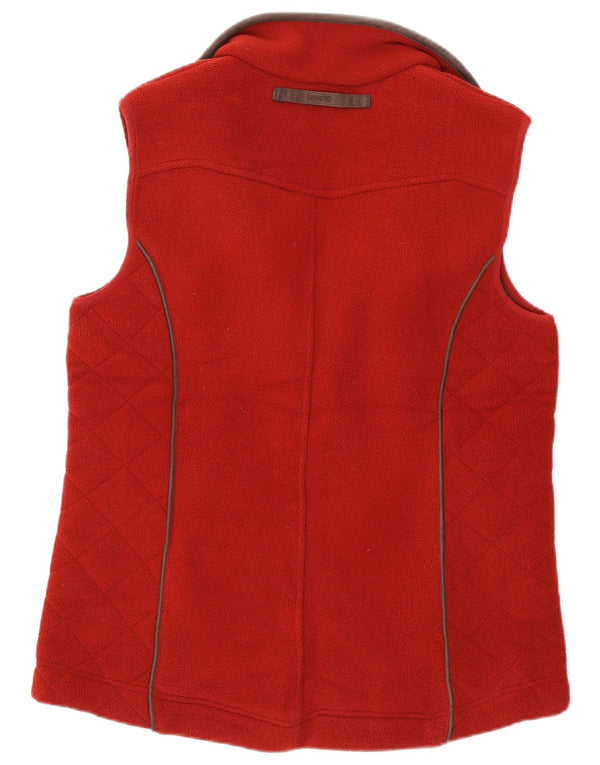 Musto Womens Fleece Gilet UK 14 Grande Poliéster Borgonha