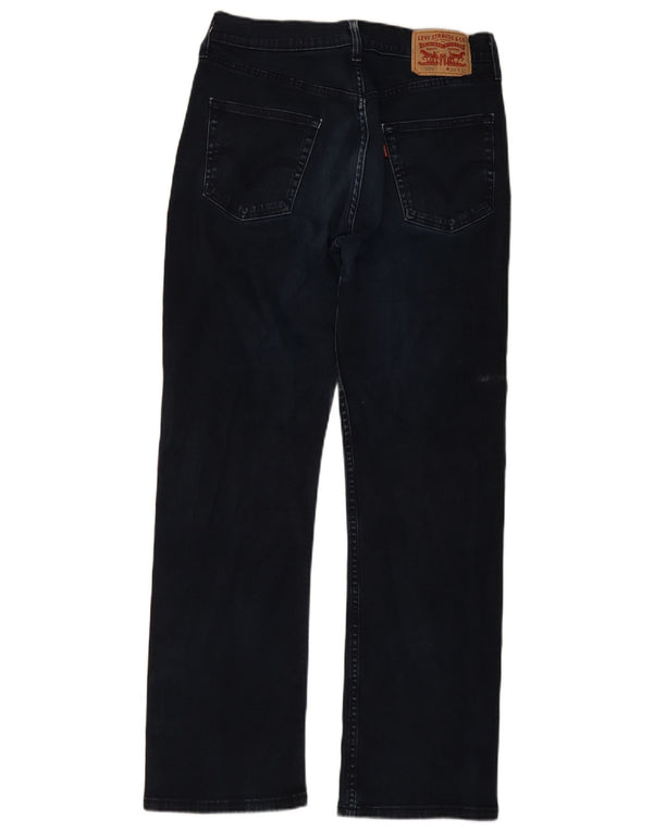 Levi's Masculino 506 Straight Jeans W34 L32 Azul Marinho Algodão