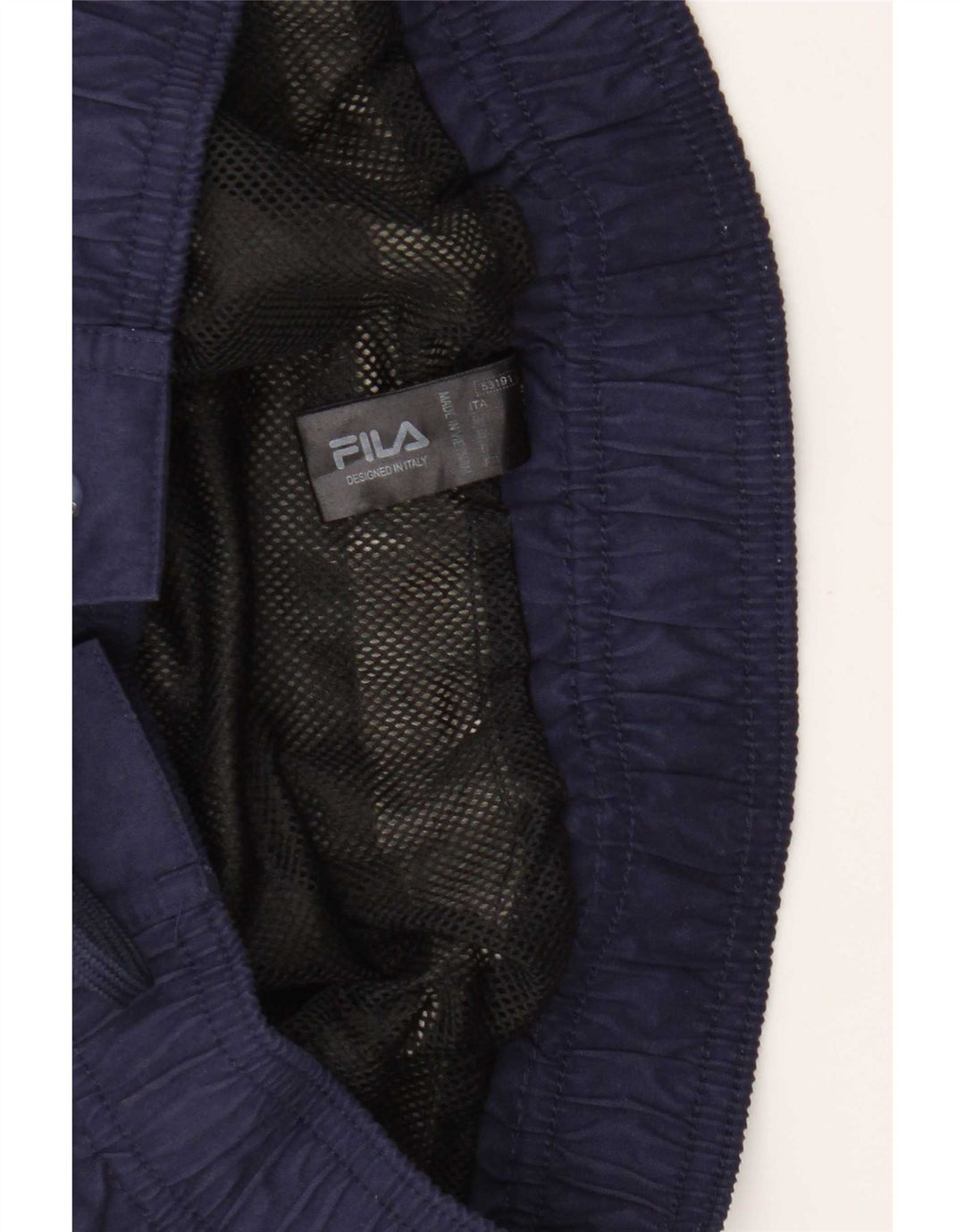 Fila Mens Graphic Natação Shorts Pequeno Poliéster Colourblock Cinza