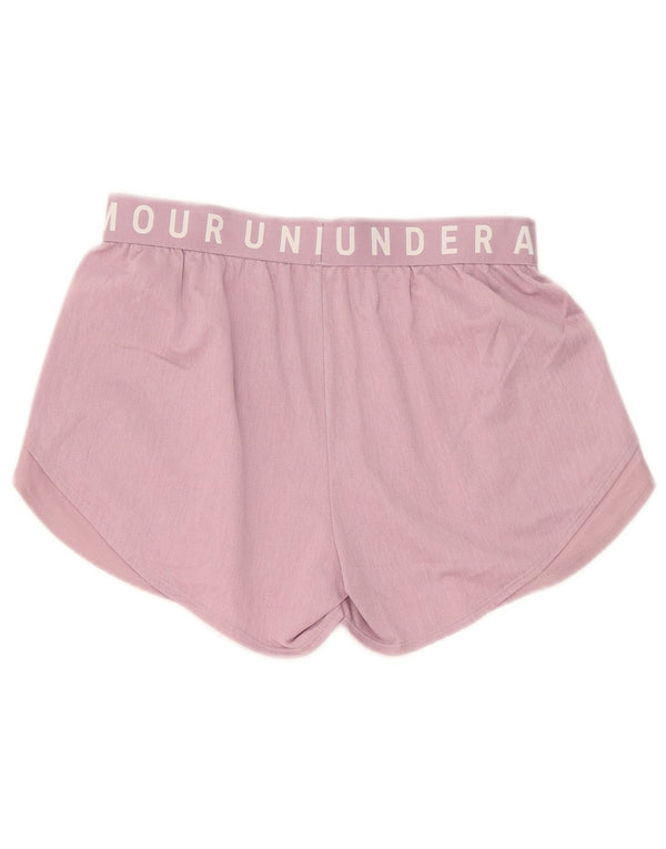 Under Armour Womens Graphic Sport Shorts UK 10 Pequeno Poliéster Rosa