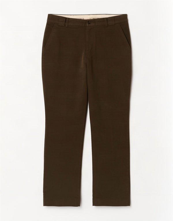 Calça masculina Barbour Straight Suit W36 L31 algodão cáqui