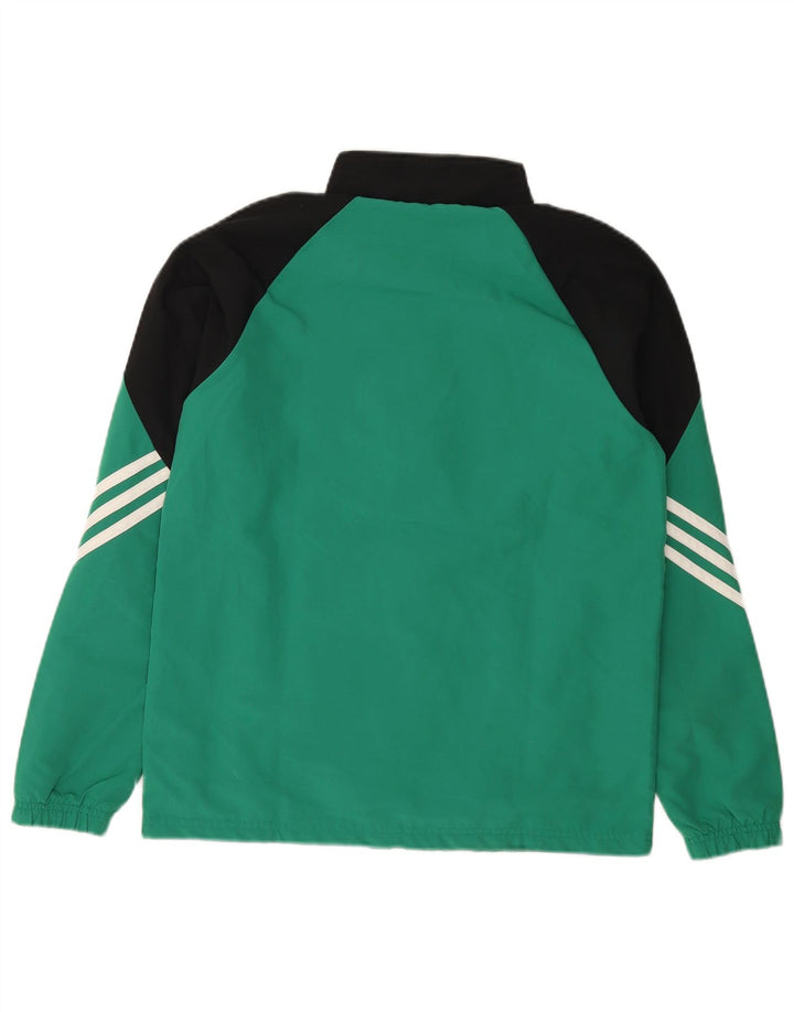 Jaqueta Adidas Meninos Treino Top 13-14 Anos XL Verde Colorblock Poliéster