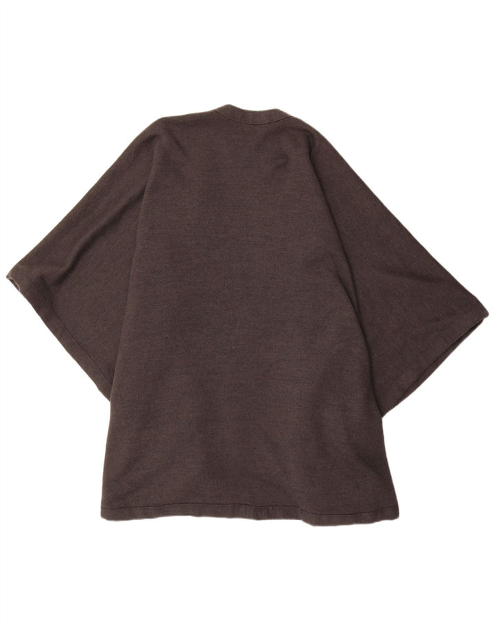 Suéter feminino Poncho Cardigan CELLINI tamanho único cinza bloco colorido
