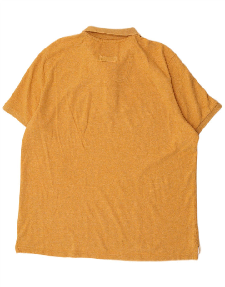 Camisa polo masculina Fat Face 3XL algodão amarelo