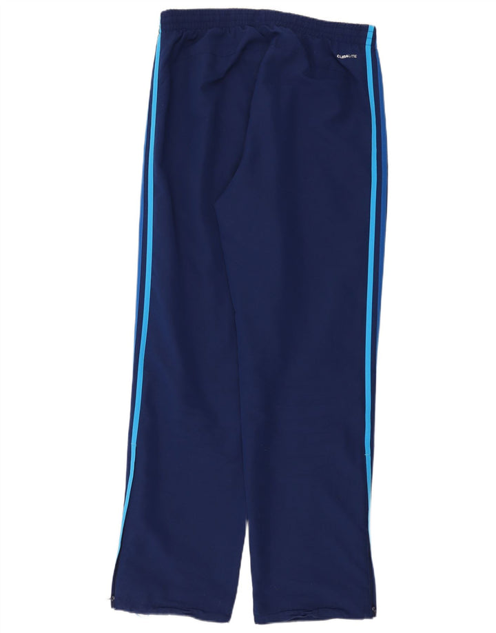 Calça de treino masculina Adidas Climalite médio azul marinho poliéster