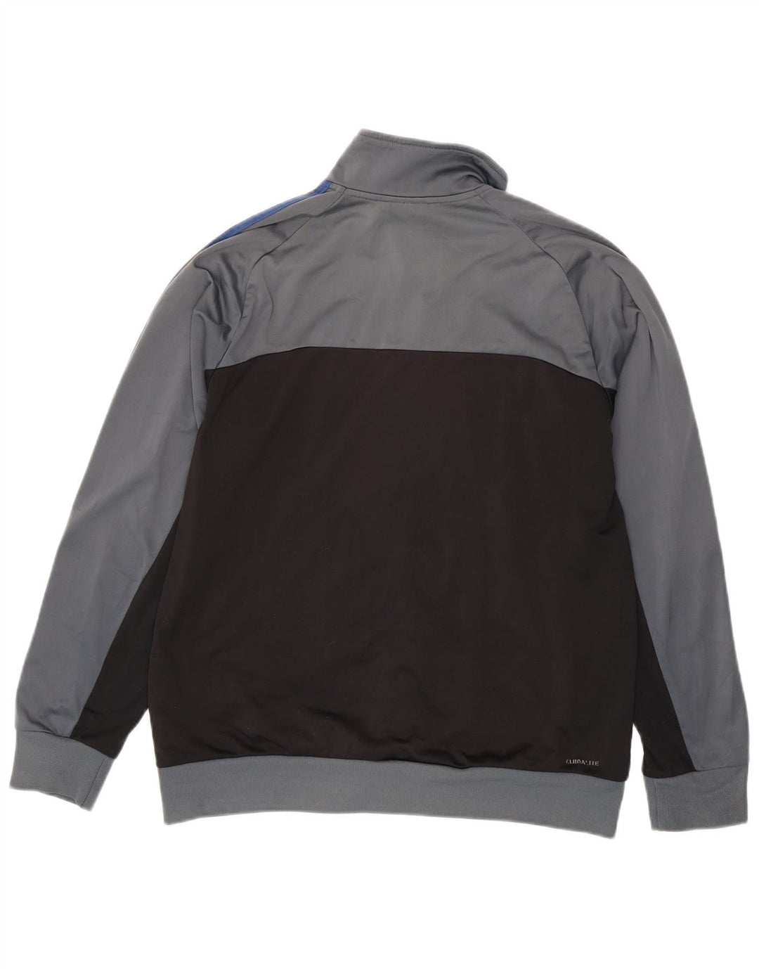Adidas Mens Tracksuit Top Jacket UK 44/46 Grande Cinza Colorblock Poliéster