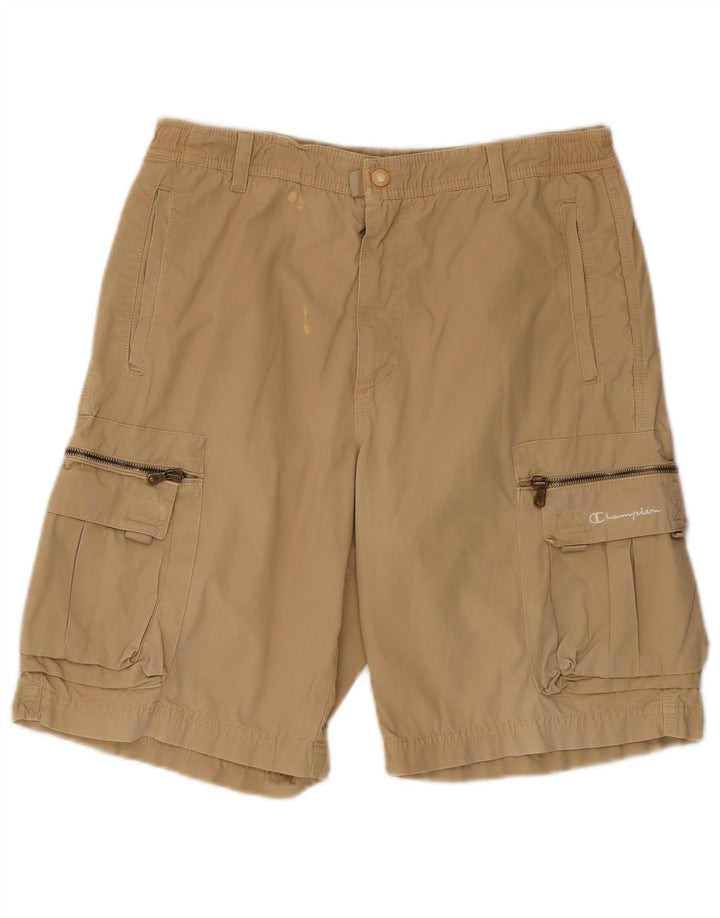 Shorts cargo masculino Champion médio W30 algodão bege