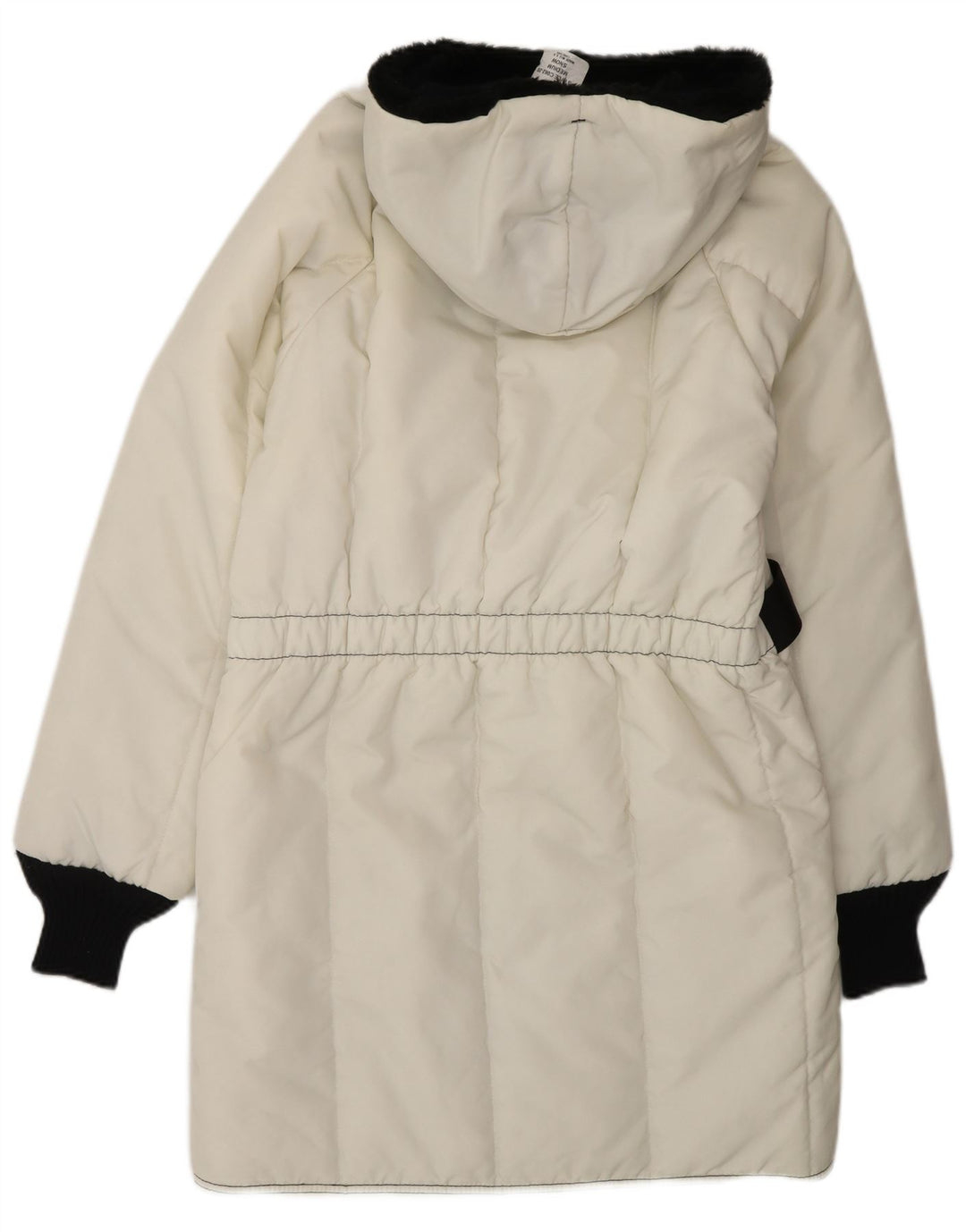 Refrigiwear Casaco acolchoado feminino Cruzcampo UK 14 Medium Off White Colourblock