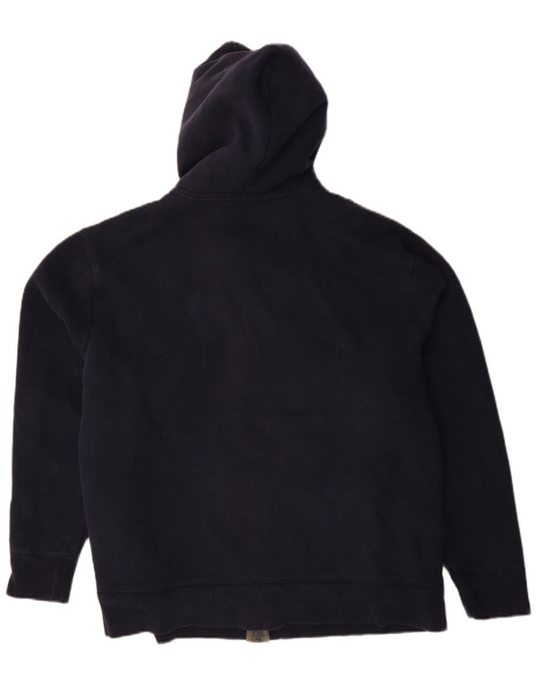 Jaqueta corta-vento masculina Gap com capuz Reino Unido 40 XL azul marinho algodão